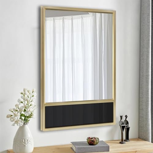 BAODANFU 24x40 Rectangle Wall Mirror with Gold Frame 1