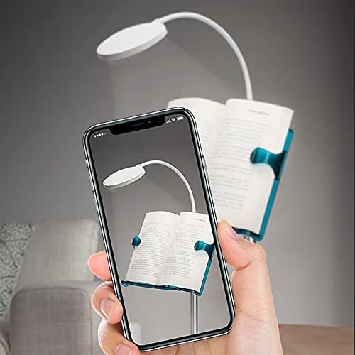 Floor Standing Book Rack with Rotating Light Stand