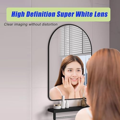 HD Wall Mirror with Gold Frame for Bathroom Living Room