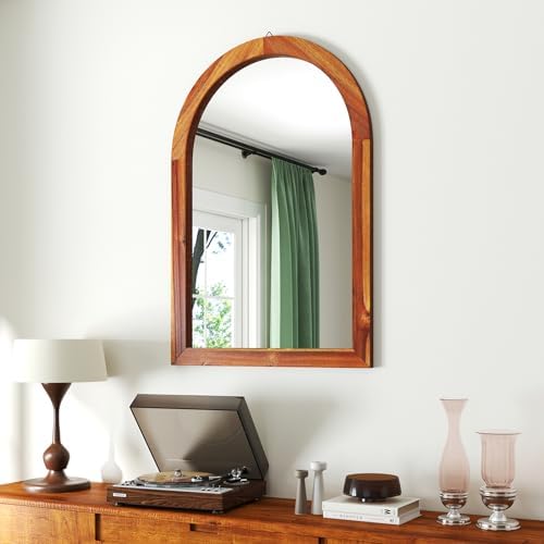 CHARMAID Farmhouse Wall Mirror 35x24 Arched