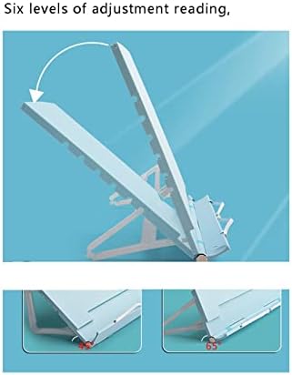 XIAOSAKU Adjustable Blue Cookbook Stand Holder