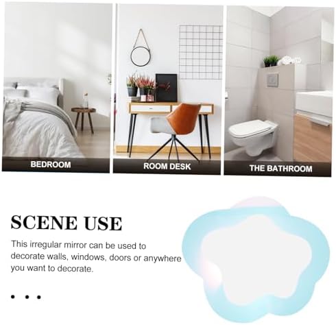 ABOOFAN Cloud Shaped Wall Mirror Decor