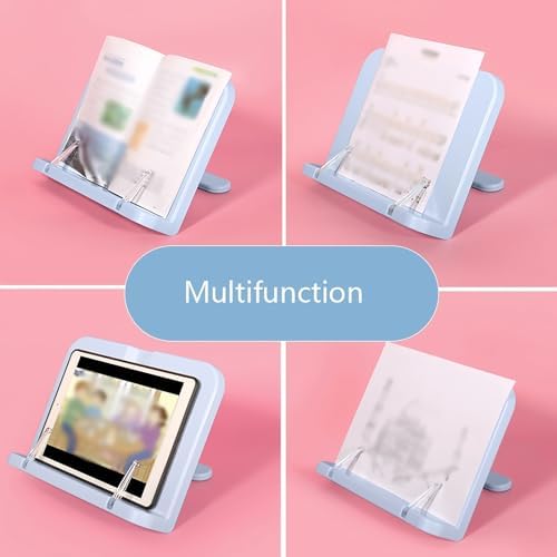 XIAOSAKU Adjustable Book Stand for Reading Kitchen and Office Use
