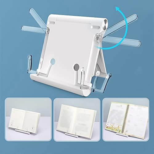 Yuidaaavzz 4x5 Inch Portable Folding Reading Stand Blue