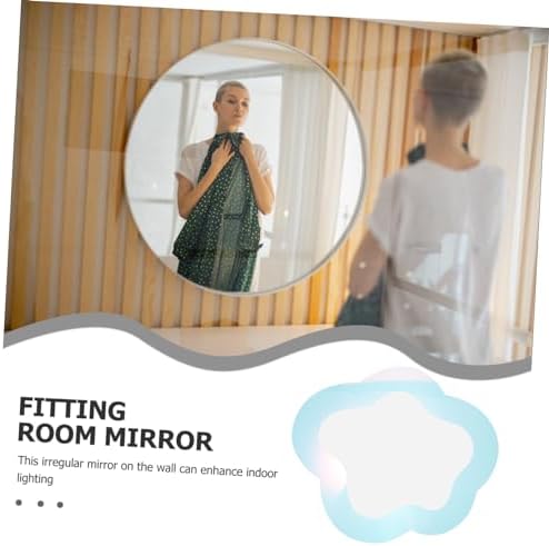 Unomor Cloud Shaped Wall Mirror with Colorful Waves