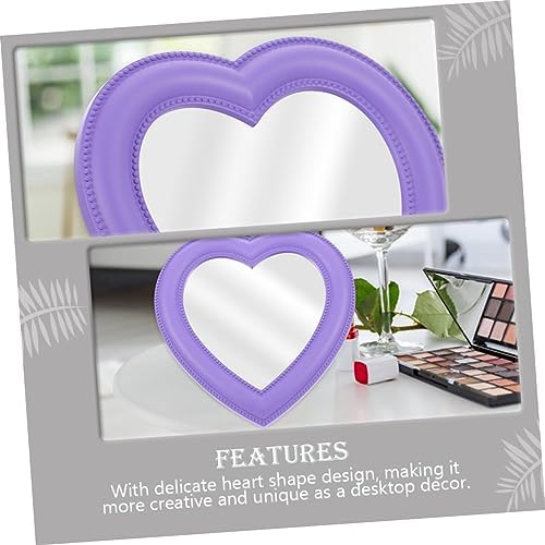 GALPADA Heart Shaped Vanity Mirror 2pcs