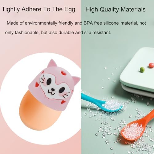 YUEYINGMG Egg Cleaner 2PCS Silicone Egg Brush with Bristles