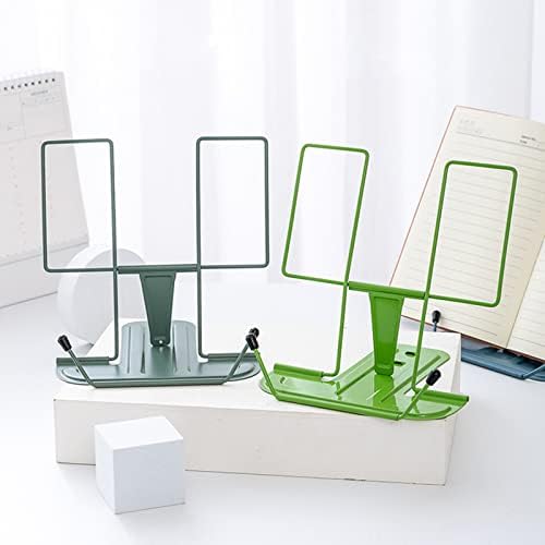 Folding Holder with Page Clip Adjustable Metal Rest for Kids Reading Stand