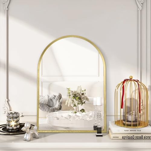 HLFMVWE 20x16 Arch Wall Mirror Aluminum Frame