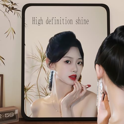 LXP Makeup Mirror with Wooden Frame 40x60cm Wall Mounted