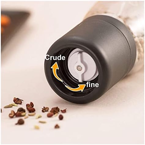 ZAEGO 2Pcs Refillable Salt and Pepper Mill Set