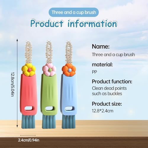 3 in 1 Cup Lid Cleaning Brush Set