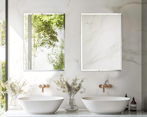 Artloge Frameless Rectangular Wall Mirror 20x16 Inch