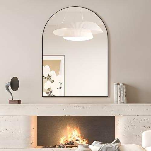 NEUWEABY Arched Wall Mirror 30x40 Black Frame