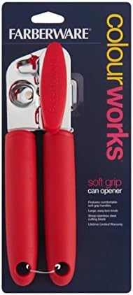 Farberware Colourworks Soft Grip Can Opener Red