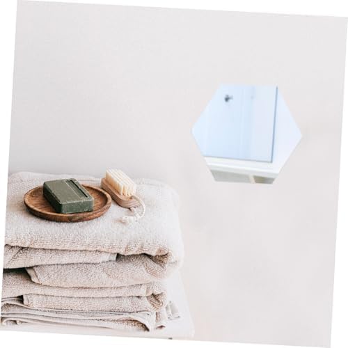 JECOMPRIS Hexagonal Acrylic Wall Mirror Decor
