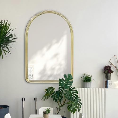 Gold Arched Mirror 20x30 Wall Decor for Bathroom Living Room