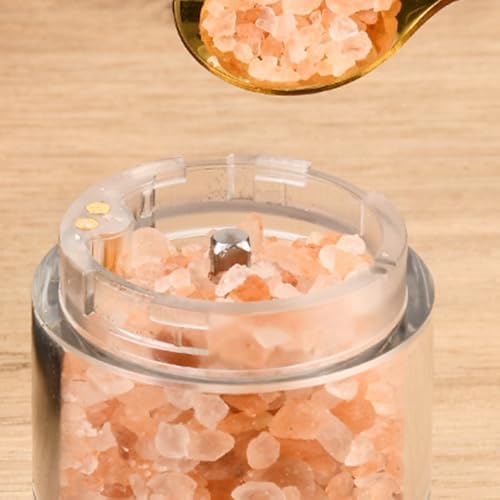 SOONHUA Rechargeable Salt Pepper Mill Set with LED Light