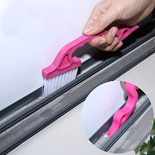 Rienar 2pcs Window Track Cleaning Brushes Set