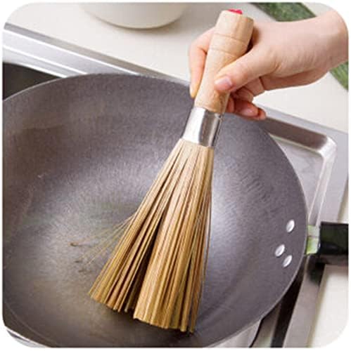 Bamboo Pot Cleaning Brush for Pans Kitchen Stoves