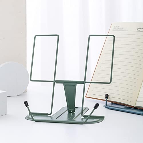 Folding Holder with Page Clip Adjustable Metal Rest for Kids Reading Stand