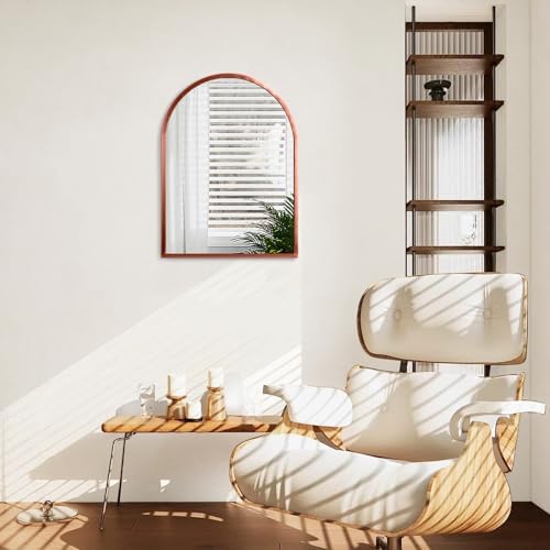 Arched Metal Wall Mirror 20x16 for Bathroom and Living Room