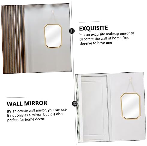 Holibanna Full Size Black Hanging Wall Mirror