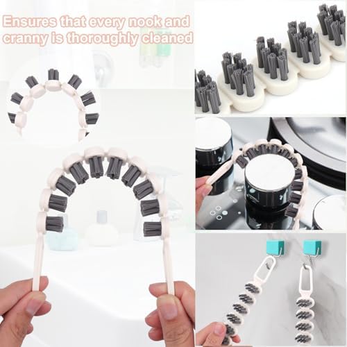 4PCS Bendable Cleaning Brush for Kitchen and More