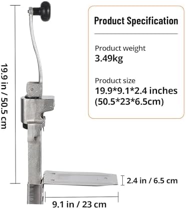 Towallmark Manual Can Opener with 3 Spare Blades
