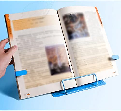 XIAOSAKU Adjustable Foldable Book Stand for Kitchen and Office