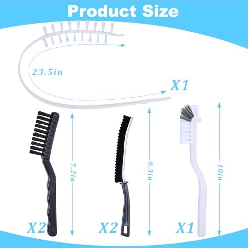 Palksky Washing Machine Cleaning Brush Set with Drum and Crevice Brushes