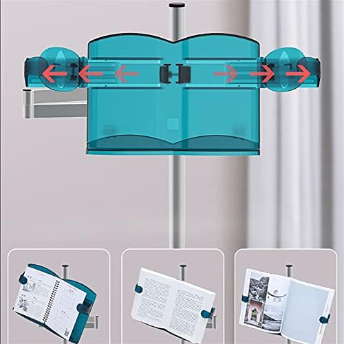 Floor Standing Book Rack with Rotating Light Stand