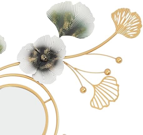 Mignonnememe Gold Ginkgo Leaf Vanity Mirror