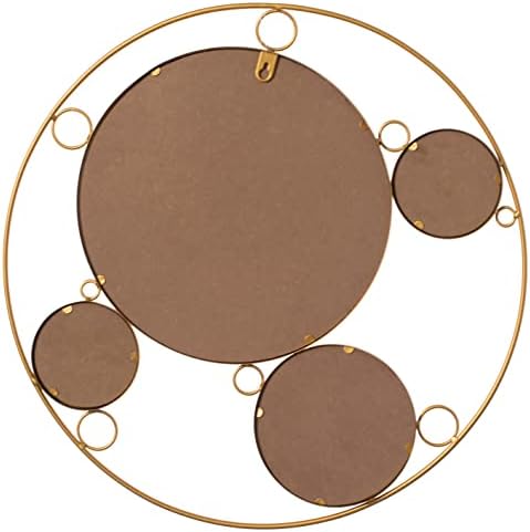 Uniquewise 1975-Inch Gold Frame Mirror with 4 Glass Balls