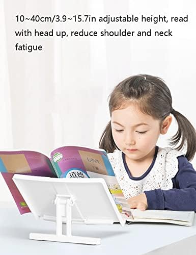 Adjustable Book Holder for Reading Portable Folding Kitchen Stand Pink Blue 106 Inches