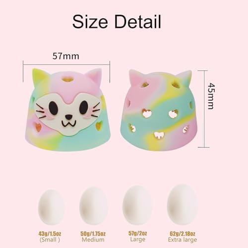 YUEYINGMG Egg Cleaner 2PCS Silicone Egg Brush with Bristles
