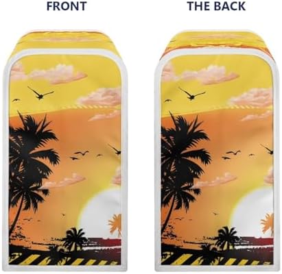 Yuresuaet Beach Sunset Can Opener Cover with Dust Protection Polyester Anti-Fingerprint