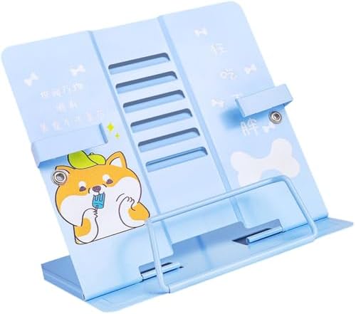 Folding Adjustable Bookstand for Reading and Cooking
