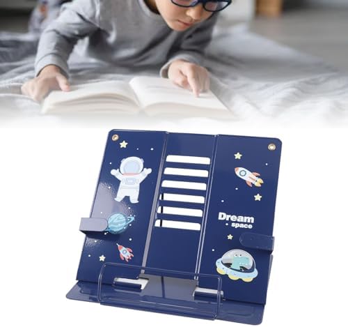 GOWENIC Book Stand with Cute Astronaut Pattern