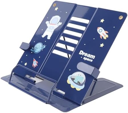 GOWENIC Book Stand with Cute Astronaut Pattern