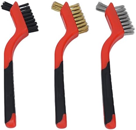 Kitchen Cleaning Scrub Brush Set with Curved Handle