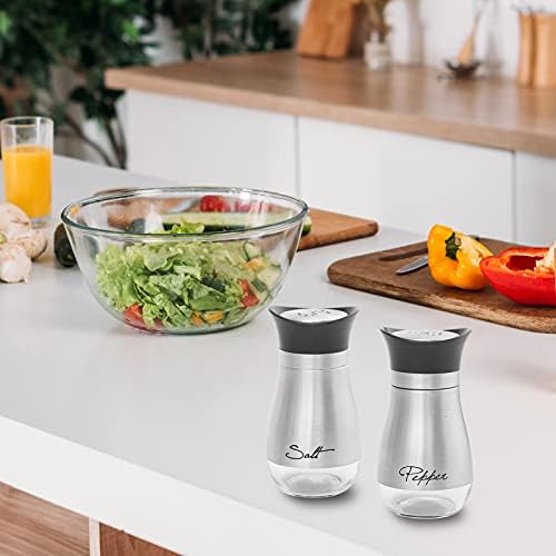 Lusanville 2 Pack Salt Pepper Shakers Set 1