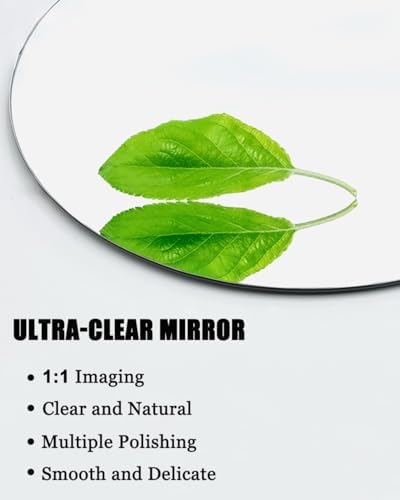 LTSRLL Round Wall Mirror - Frameless HD Explosion-Proof