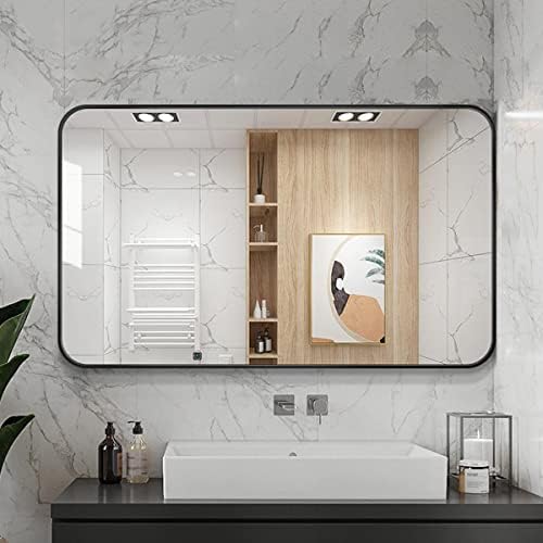 Black Mirror 30x40 Wall Mount Vanity Mirror with Aluminum Frame