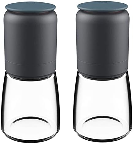 ZAEGO 2Pcs Refillable Salt and Pepper Mill Set