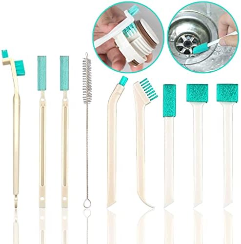 9 Pcs Small Cleaning Brush Set by ELEMGULY for Kitchen Window Keyboard