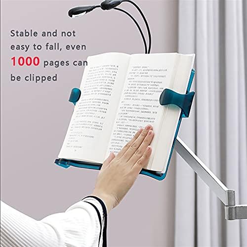 Floor Standing Book Rack with Rotating Light Stand
