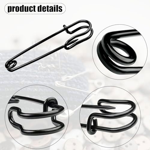 30 Pcs Large Safety Pins 2 Inch Heavy Duty Blanket Pins