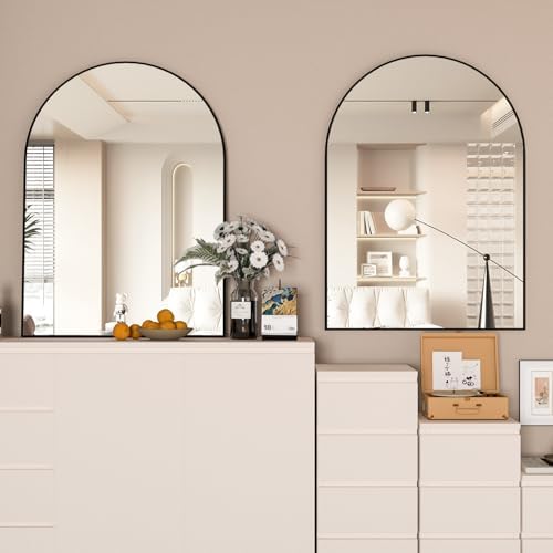 NEUWEABY Arched Wall Mirror 30x40 Black Frame