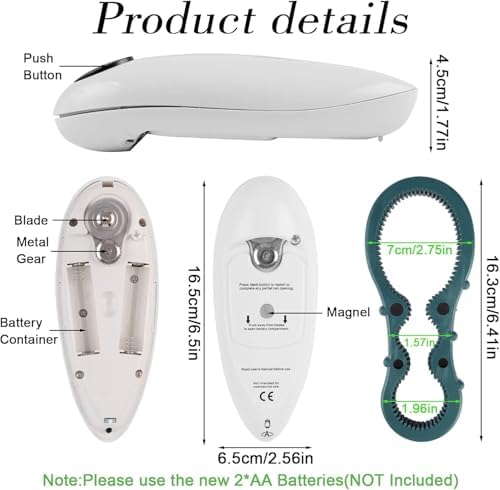 Durable Stainless Steel Can Opener with Smooth Edge and Ergonomic Handle